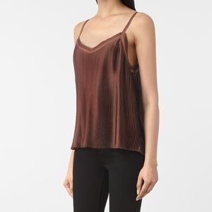Allsaints Merin Pleated Top